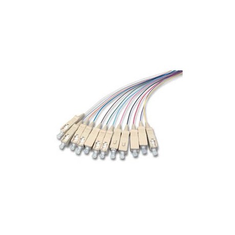 Set 12 Pigtail Fibra Ottica Multimodale OM3 SC 50/125 2 m