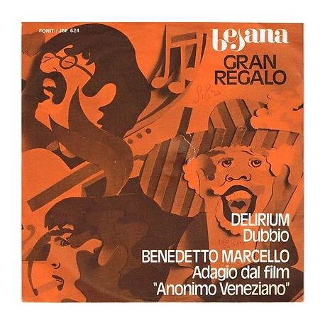 Delirium Movimento II Dubbio Progressive Rock Benedetto Marcello Adagio da Anonimo Veneziano Promo Besana 1972 45 giri NonSoloComputer